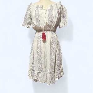 Pursue white boho midi Dress